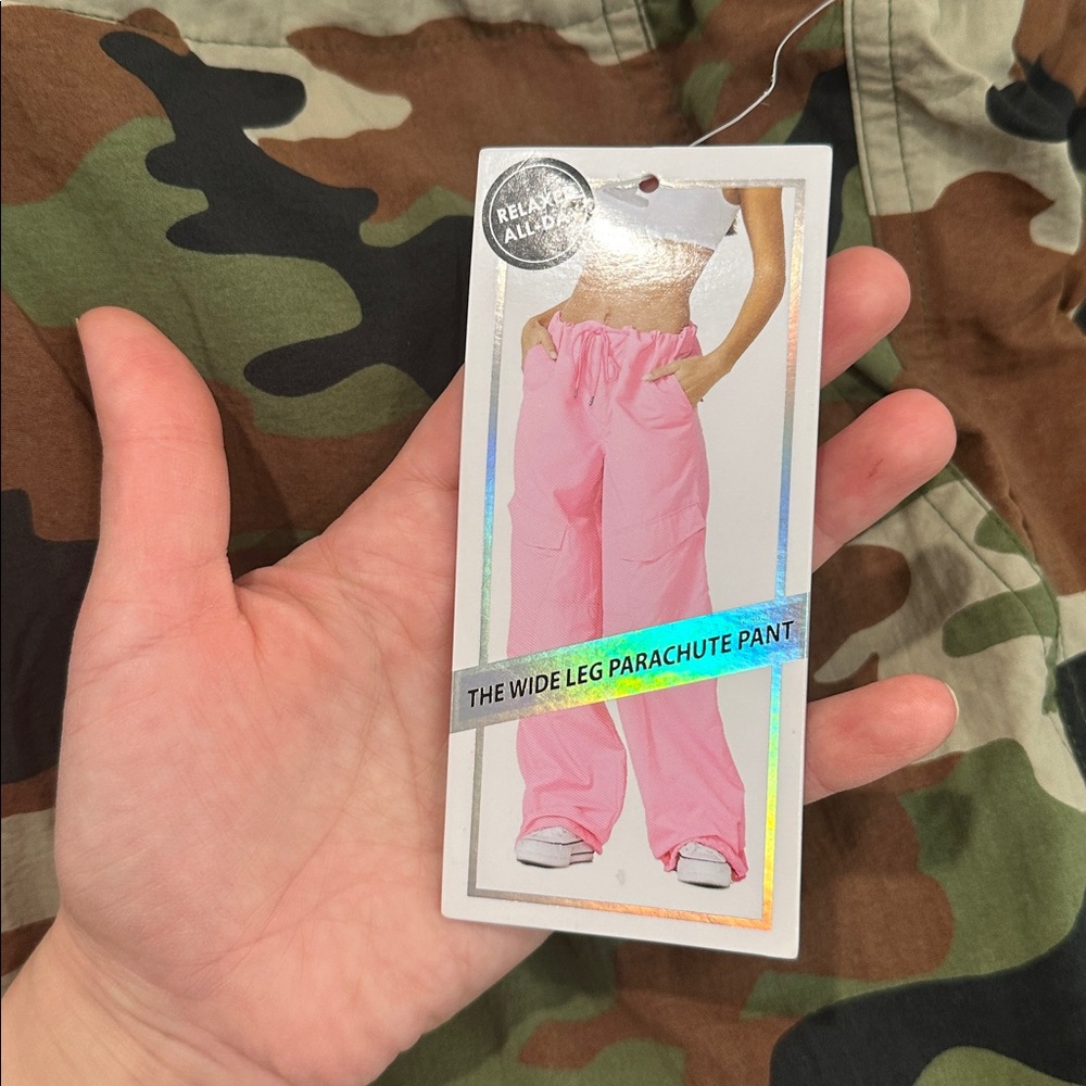 Tinseltown Camouflage hi rise Cargo Trousers parachute pants y2k 2 for $20 - Picture 7 of 7